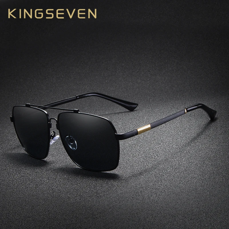 KINGSEVEN поляризованные солнцезащитные очки для мужчин алюминиевые модные