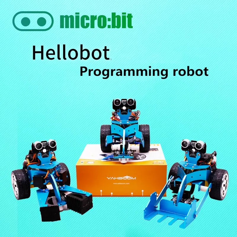 Hellobot программируемый робот микробит образовательный набор микро: bit smart car|Детали