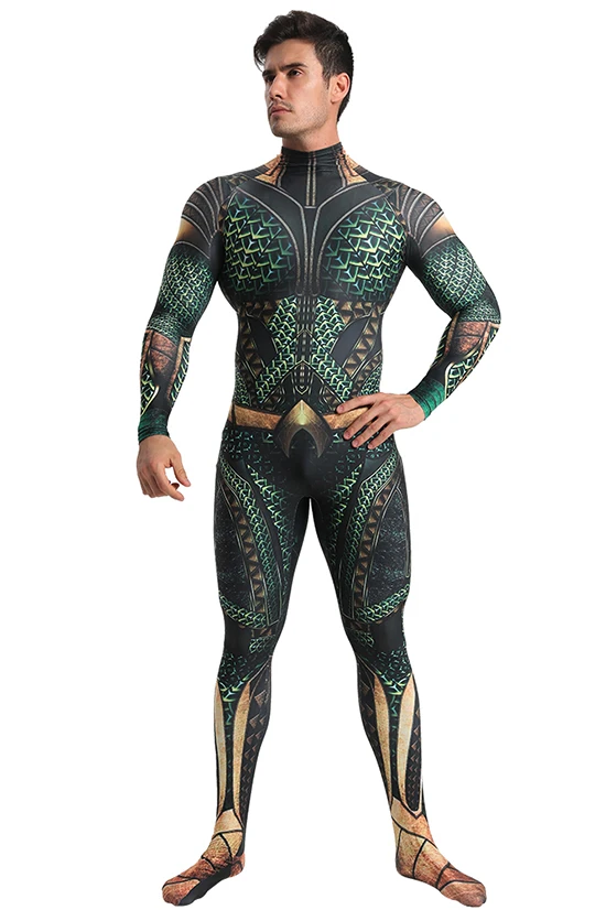 Костюм Aquaman для косплея костюм зентая супергероя|Зентай| |