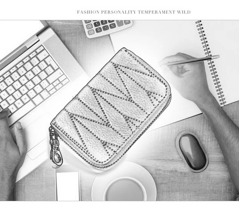 FUNMARDI RFID блокирующий держатель для карт на молнии Женский кошелек из натуральной кожи сумки для кредитных карт для мужчин Кошельки для монет женская сумка WLHB1998