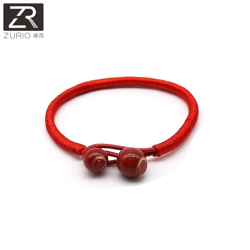 Браслеты с подвеской Lucky Red String керамические браслеты бусинами фруктами и