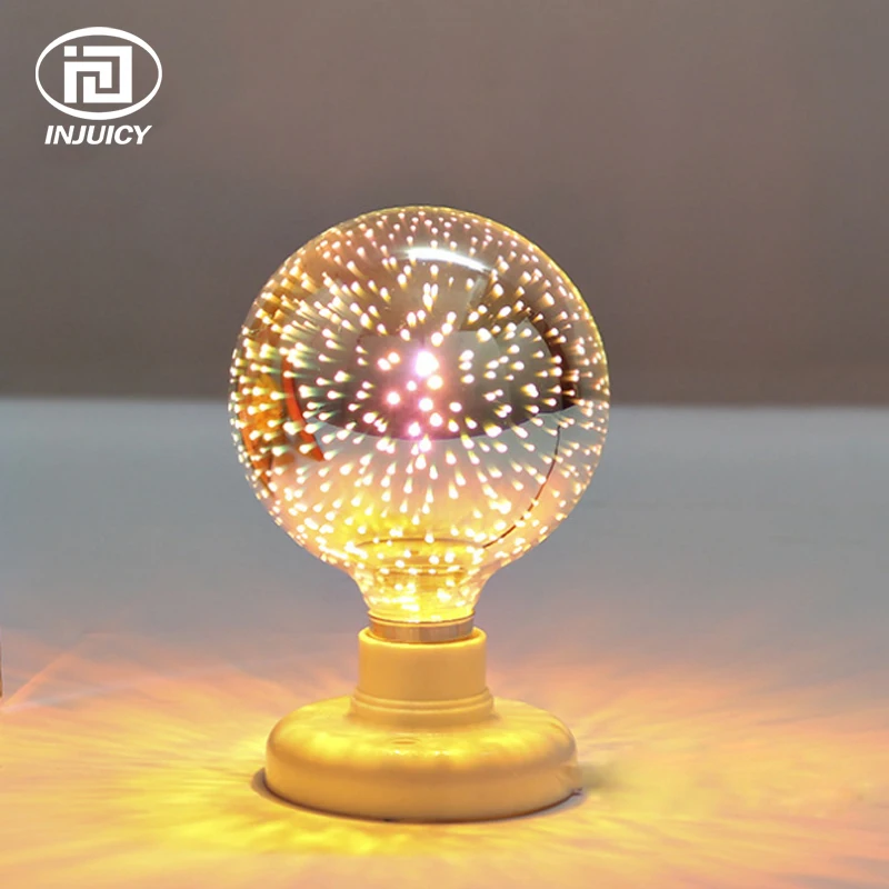 Edison Новинка 3D LED E27 красочные фейерверки лампочки винтажные атмосферные