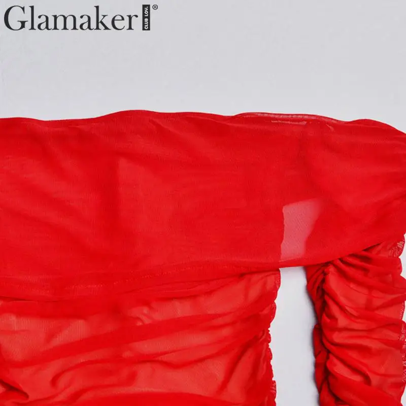 Glamaker плиссированное платье без бретелек нерегулярное сексуальное женское летнее платье с разрезом с одним рукавом облегающее женское элегантное для вечеринки и клуба Макси платье