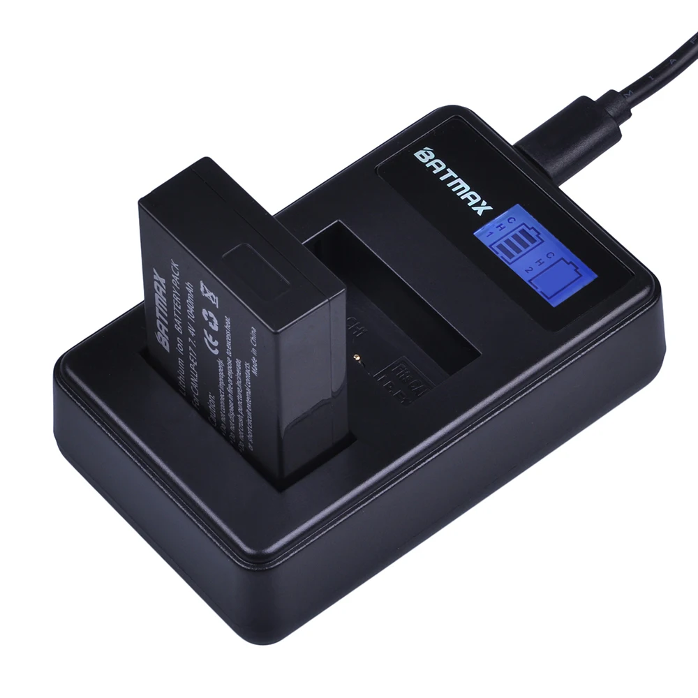Batmax 3 шт. 7 4 в 1040 мАч LP E17 LPE17 батарея + ЖК зарядное устройство USB для Canon EOS M3 M5 M6 Rebel T6i