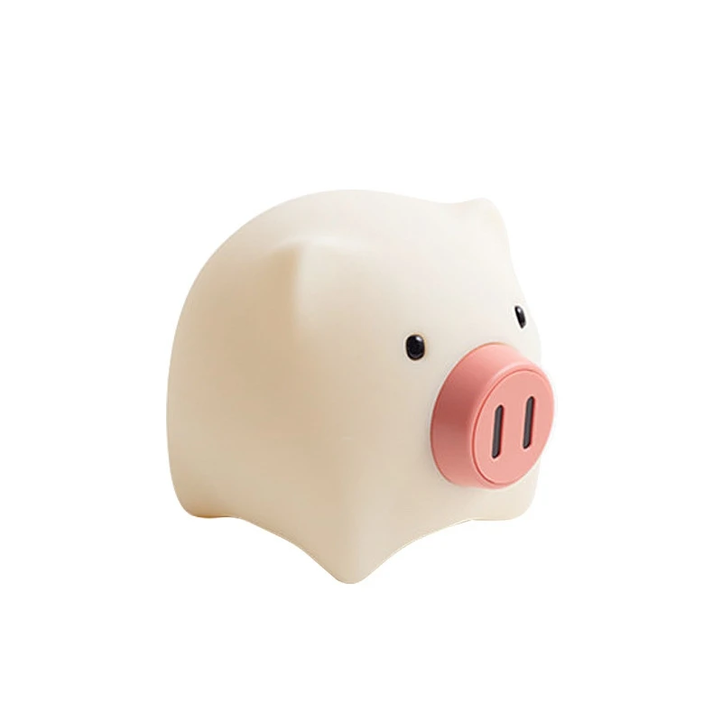 Креативный силиконовый светодиодный ночник со Свинкой USB зарядка милая