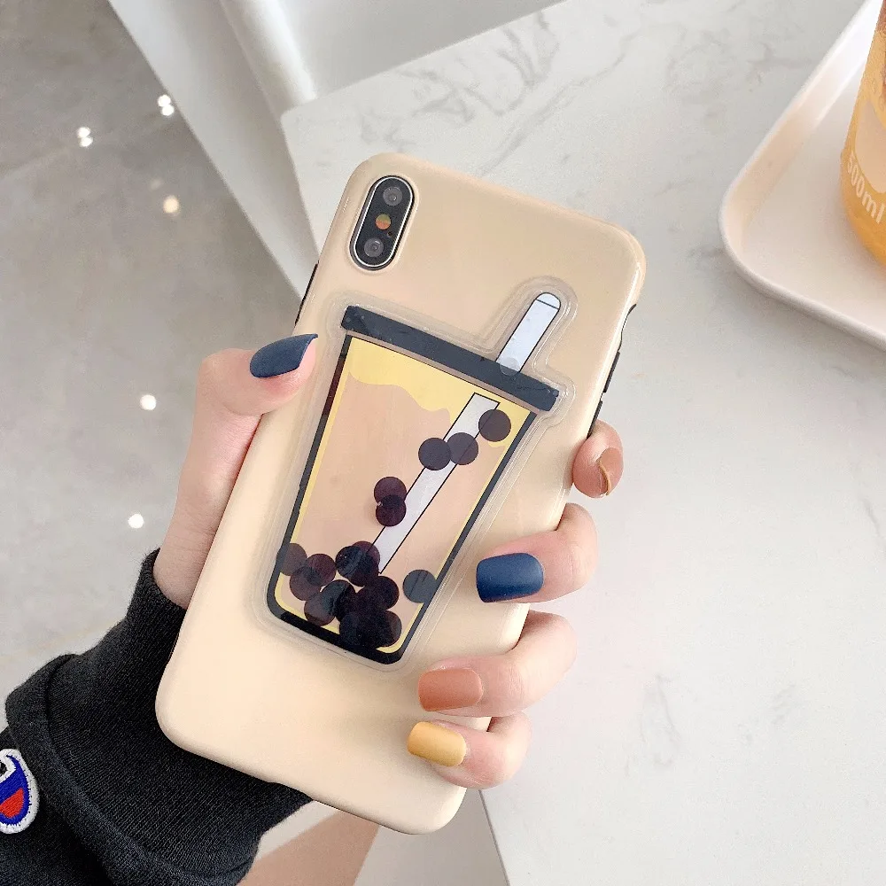 Zxtrby чехол для телефона с рисунком молочного чая iphone XS Max XR X 6 6s 7 8 plus Модный мягкий