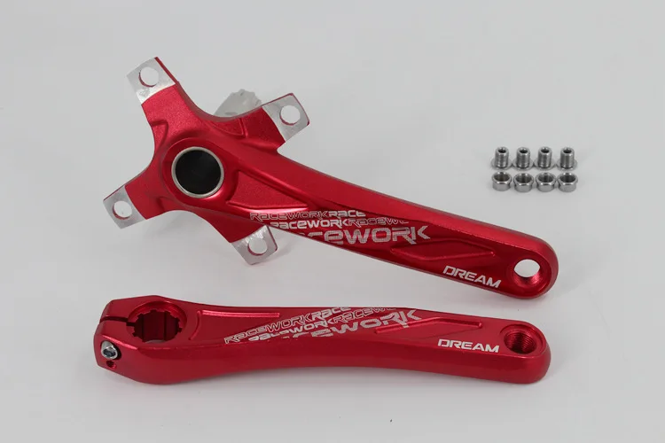 Ракетка велосипед crankset рукоятка из алюминиевого сплава 170 см 104BCD Звездочка горный велосипед Кривошип рифленый диск mtb части велосипеда