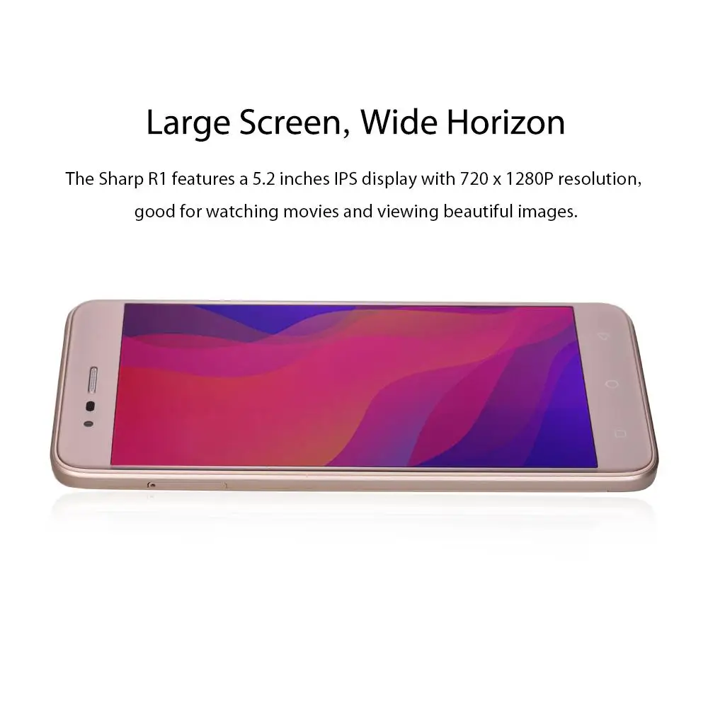 Смартфон SHARP R1 4G LTE с глобальной прошивкой четырехъядерный процессор 5 2 &quotMT6737 3 ГБ