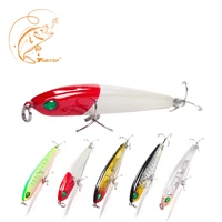 thritop new design tp037 hard bait 3d eyes 8cm 9g 5 various colors sharp hook pencil fishing fake bait lure fishing accessories