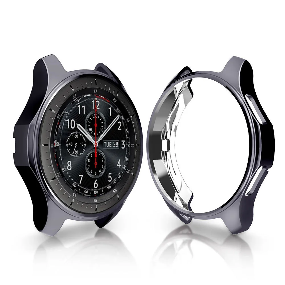 Чехол gear S3 frontier для samsung Galaxy Watch, 46 мм, 42 мм, ремешок, покрытие из мягкого ТПУ, универсальный защитный чехол, рамка