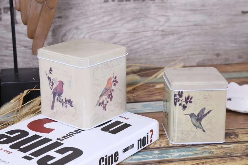 Бесплатная доставка! 2 шт./компл. металлический чехол для хранения печенья С