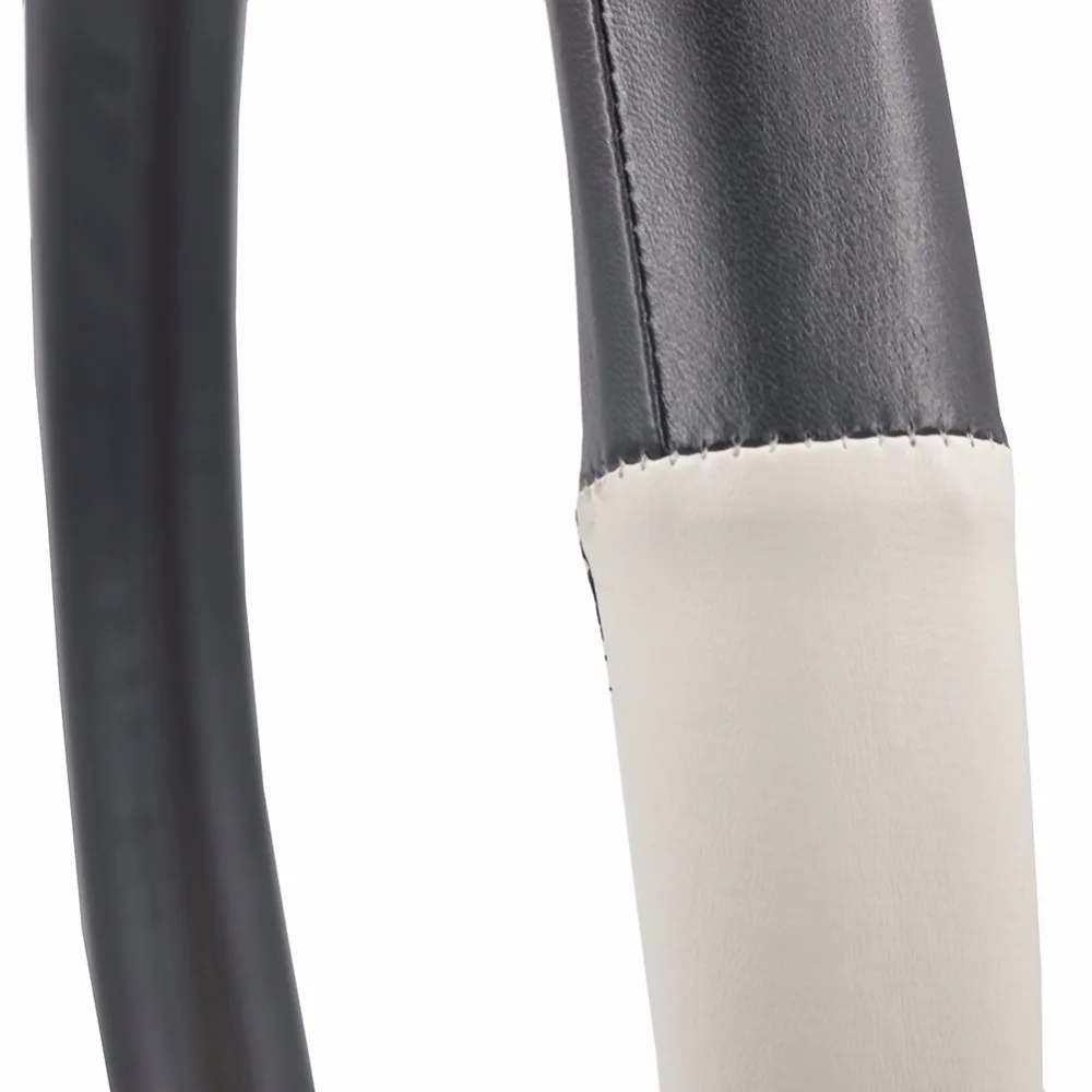 Милые Чехлы На Руль кожаный чехол рулевого колеса автомобиля черный с белым