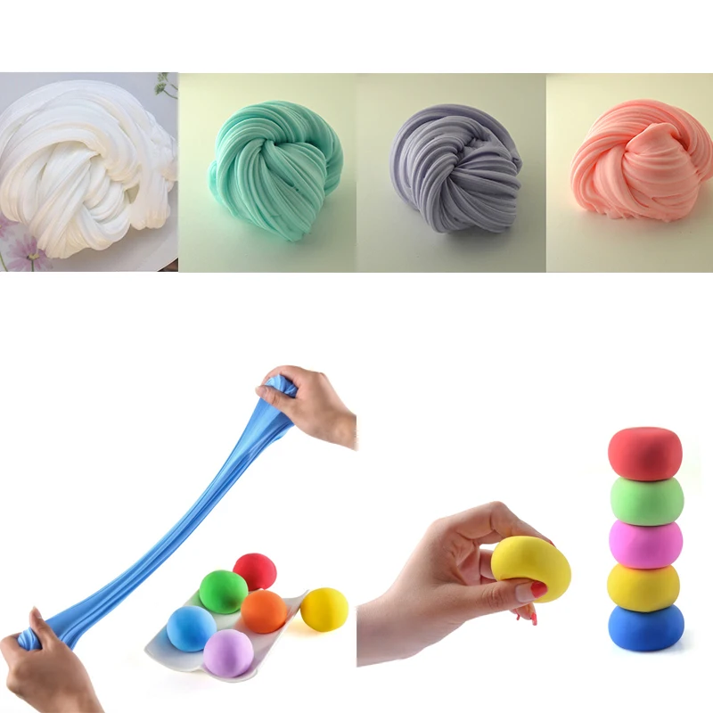NEW 30G/Box Slime Fluffy Foam Clay Supplies DIY Light Soft Cotton Charms Toy Kit Cloud Kids Toys For Children Gifts |