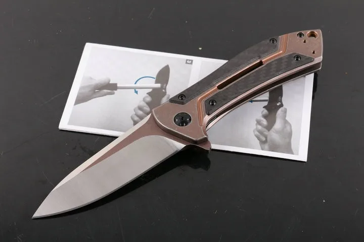 MIKER ZT 0801 CF шарикоподшипник складной нож M390 лезвие из стали + ручка углеродного