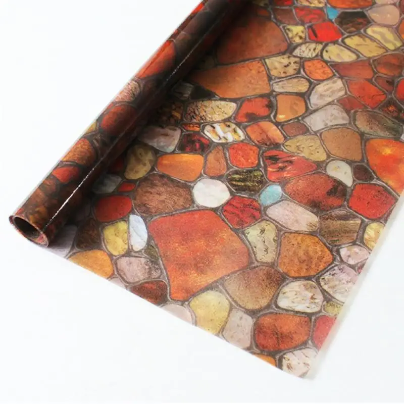 

45/60*200cm Window Privacy Film Stained stone Glass Sticker non-Adhesive Static Decorative films bedroom Frosted Home Decor Film
