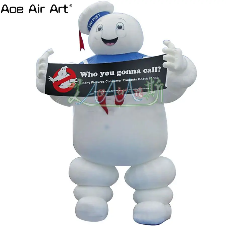 Наружный мультфильм персонаж надувной ghostbuster оставайтесь puft Зефир человек с