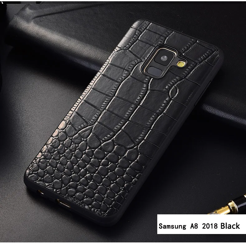 Чехол для Samsung Galaxy A8 A530F для карт и узором «крокодиловая кожа» Натуральная кожа задняя крышка чехол для Samsung Galaxy A8 Plus A730F