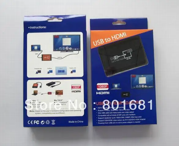 Бесплатная доставка usb к hdmi Конвертор адаптер|usb to usb|usb usbusb |
