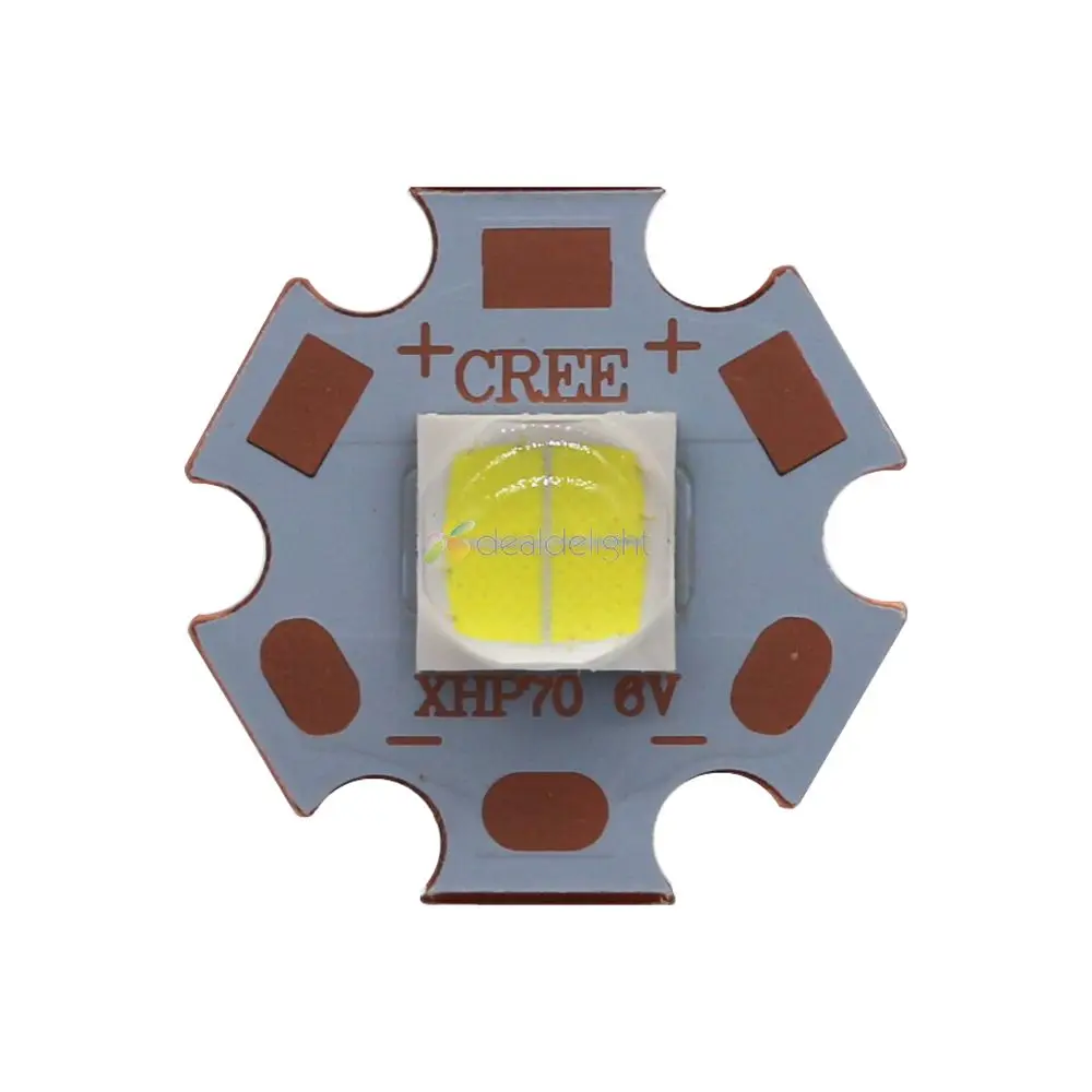 Светодиодный драйвер Cree XHP70 6 в холодный белый 6000 к нейтральный 5000 теплый 3000 16 мм
