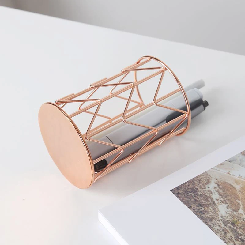 

Pen Holder, Makeup Brush Holder Wire iron Pencil Holder Desk Accessories