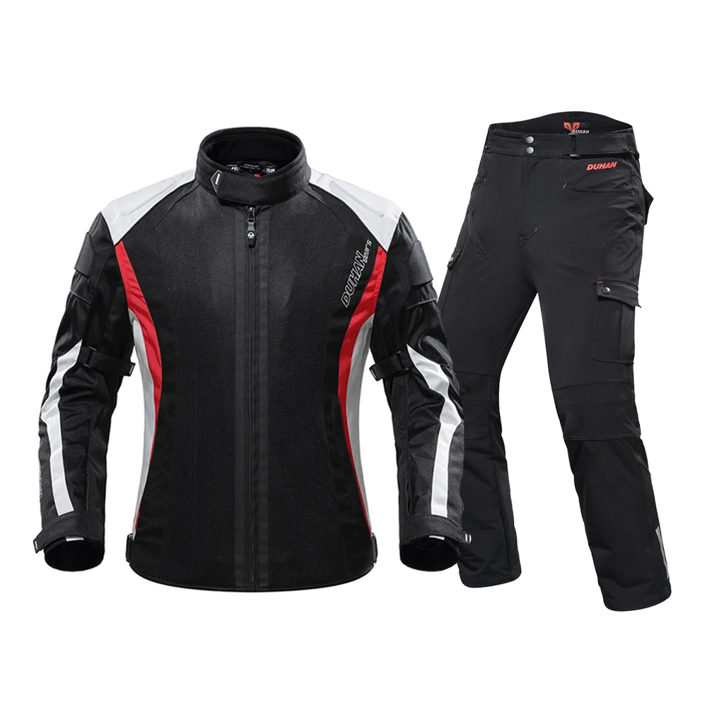DUHAN мотоциклетная куртка для мужчин дышащие штаны мотоциклистов мотоциклетный - Фото №1