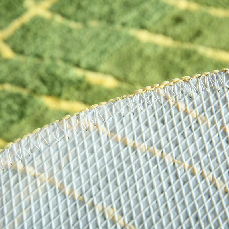 Зеленая фототкань для прихожей Придверный коврик противоскользящий кухонный