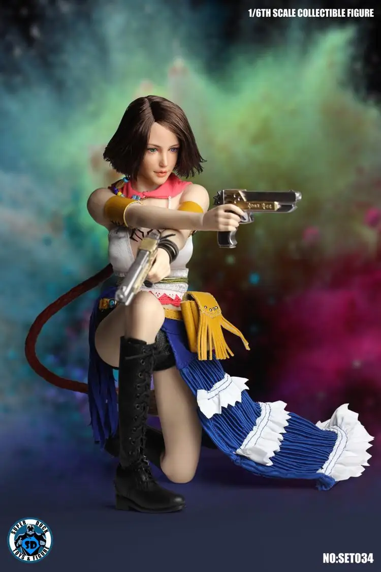 Супер утки SET034 1/6 Женский шутер Final Fantasy маскарадный костюм Yuna для 12 дюймов Phicen