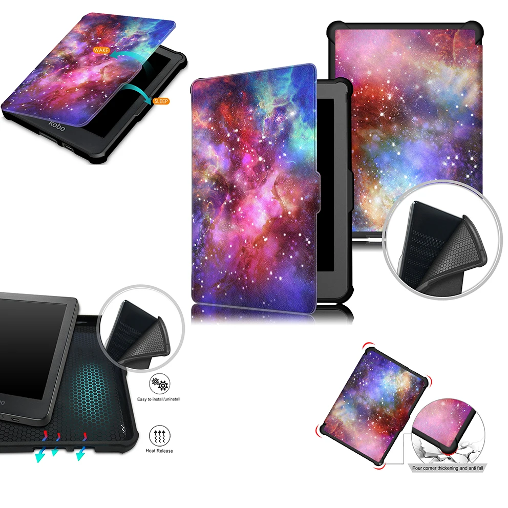 Ультра тонкий магнитный чехол для Funda Kobo Clara HD N249 смарт подставка из искусственной
