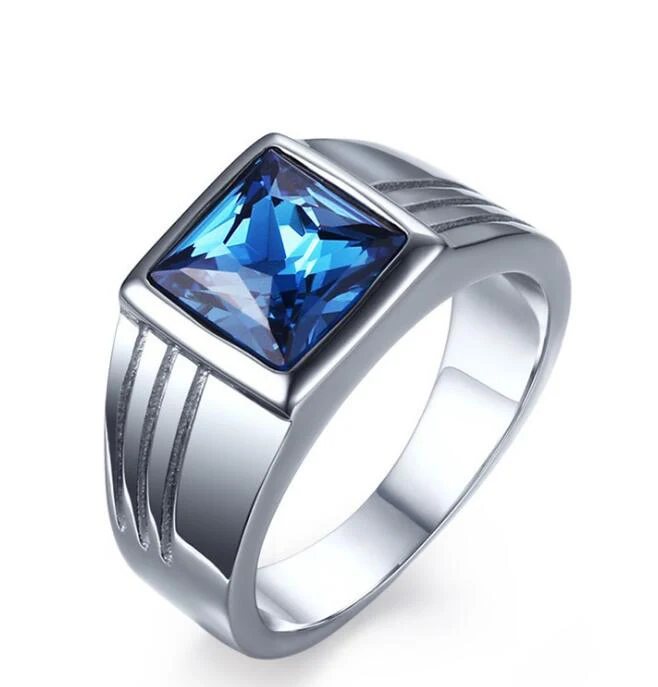 Пользовательские кавычки Обручение Jewelry Нержавеющая сталь Для мужчин горный