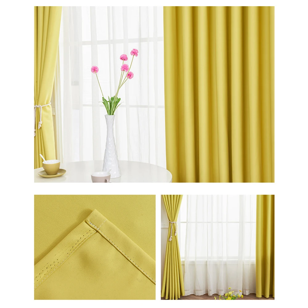 1 шт. современные затемненные занавески для обработки окон жалюзи готовые