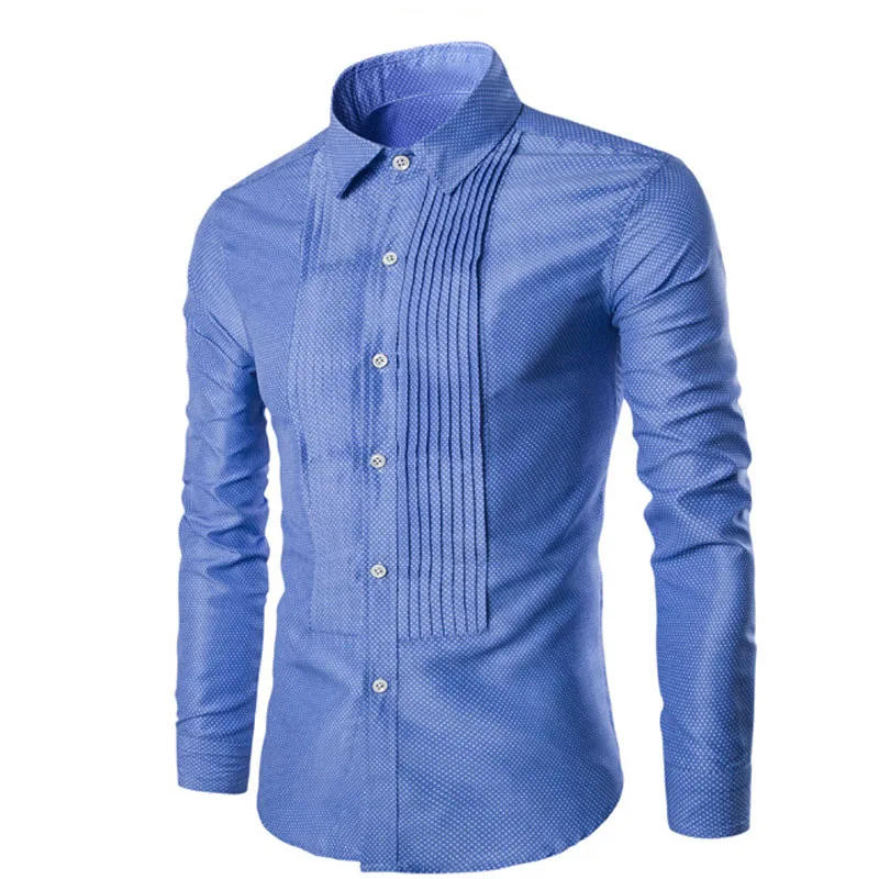 Новинка 2021 модная повседневная Облегающая рубашка с длинным рукавом для