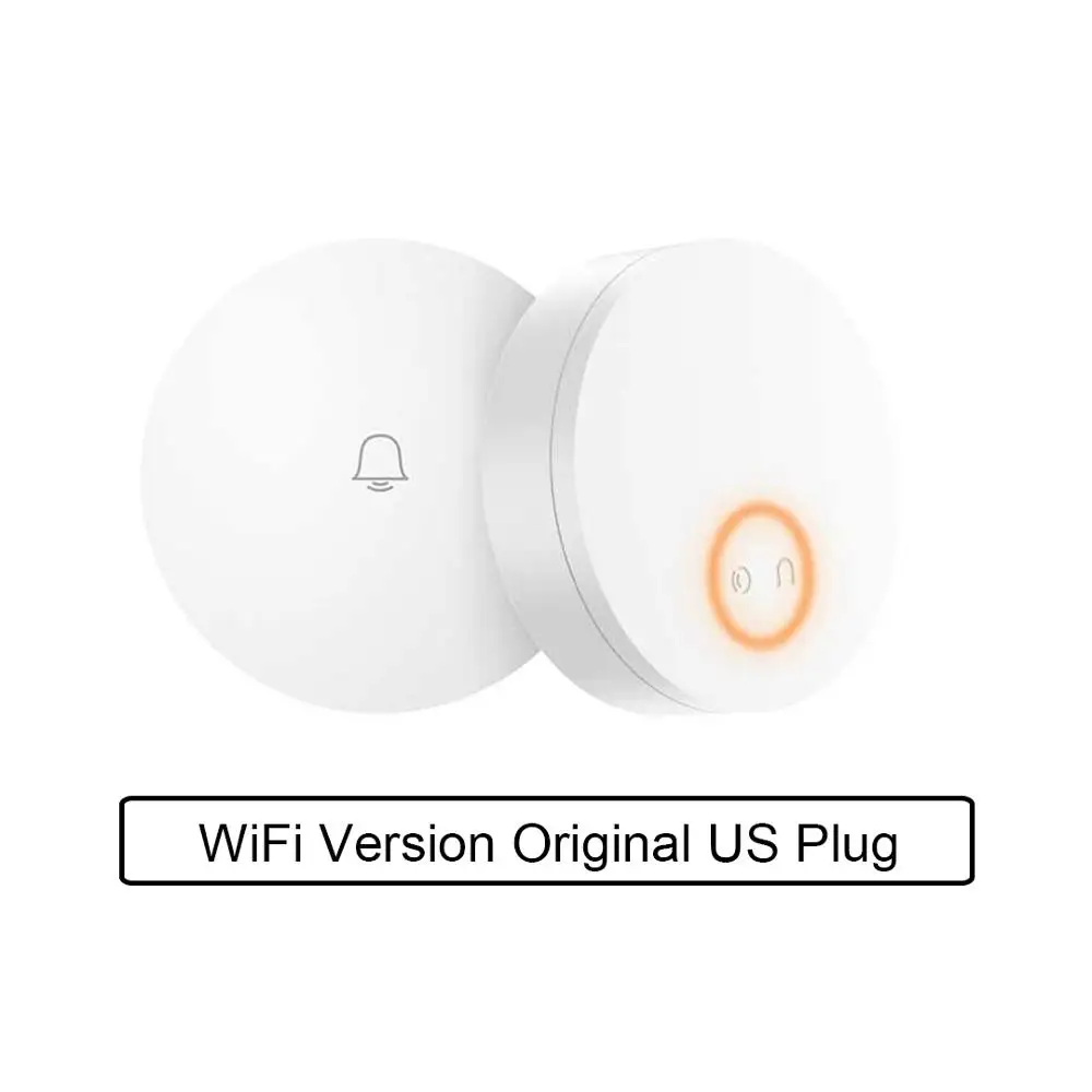 Wifi Version US Беспроводной дверной звонок xiaomi linptech wifi с функцией интеллектуального управления функцией памяти mi jia mi home APP - Color: Wifi Version US