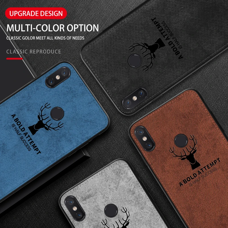 Модная олень брезентовый чехол для спортивной камеры Xiao mi Pocophone F1 8 9 Lite Мягкий