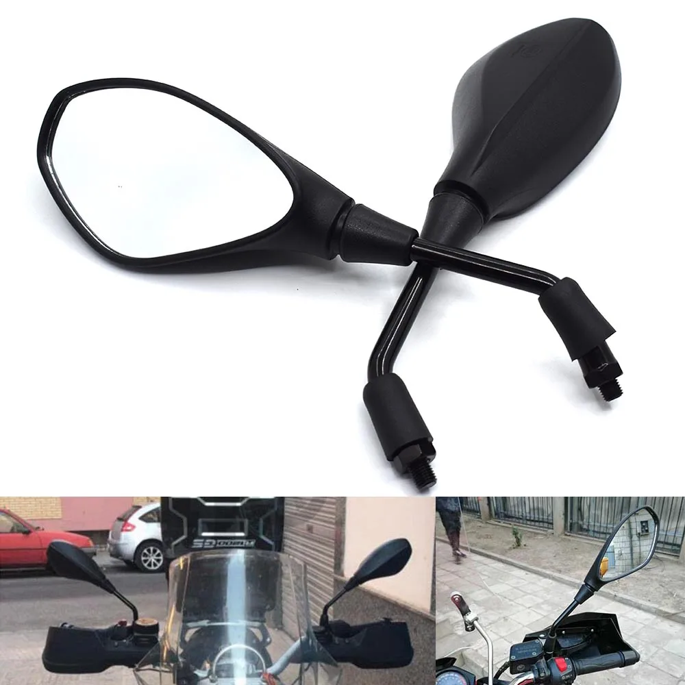 

Universal 10mm Motorcycle Rearview Mirror Left&Right Rear View Mirrors Housing Side Mirror For BMW R1200RT R1200ST R1200GS HP2