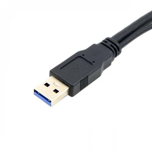 Черный USB 3 0 Мужской Двойной Флеш-накопитель с гнездовым Экстра Мощность данных Y