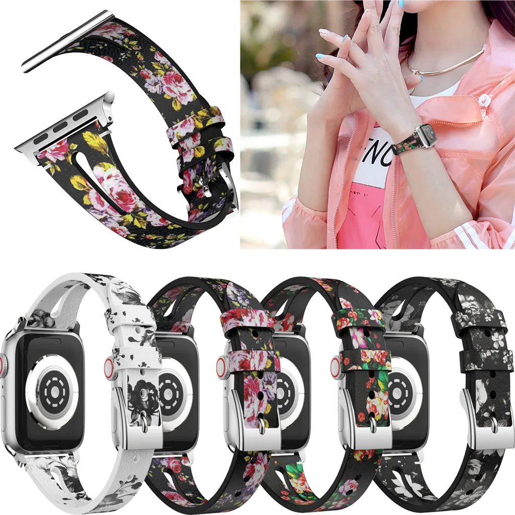 Новинка 2019 лидер продаж кожаный браслет для часов Apple Watch Series 1/2/3/4 42/44 мм ремешок из