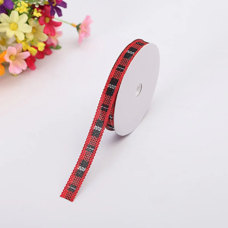 

1.2cm Wide Satin Ribbon Christmas Imitation Hemp Craft Decoration Wedding Party Packaging Production 7 Color Optional Ribbon