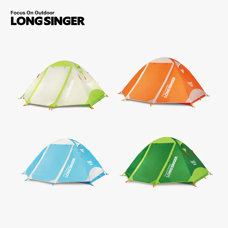 Ultra-light double layer aluminum rod professional outdoor camping hiking tent four seasons | Спорт и развлечения