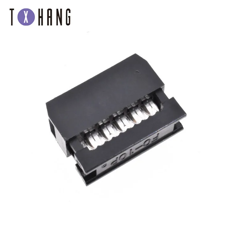 10 шт. 2 54 мм Шаг 2x5 Pin IDC наружный коллектор разъем FC 6P 10P 14P 16P 26P 50P|Интегральные схемы|
