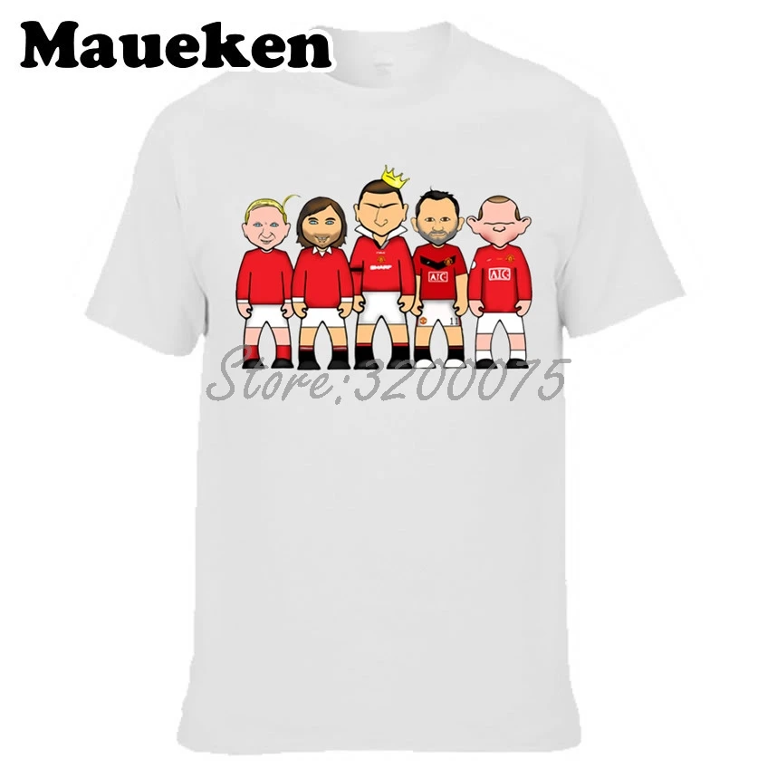 2 Мужская футболка Legends King Eric Cantona George Best Wayne Rooney Ryan Giggs Bobby Charlton одежда футболка мужская футболка W0515012 - Цвет: 2