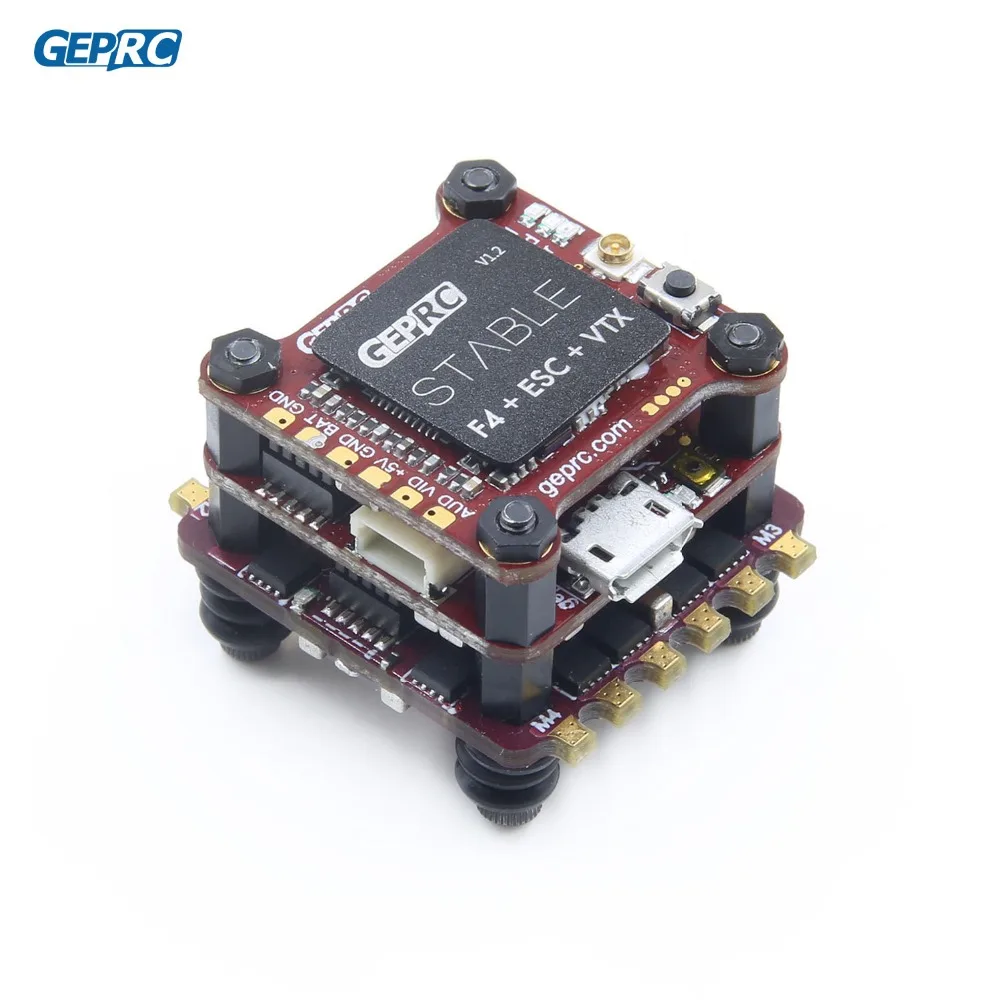 GEPRC стабильная F4 Mini Fly Tower Полетный контроллер Betaflight + 12A/20A BLHELI-S 4 в 1 ESC 48CH 200mW VTX для FPV