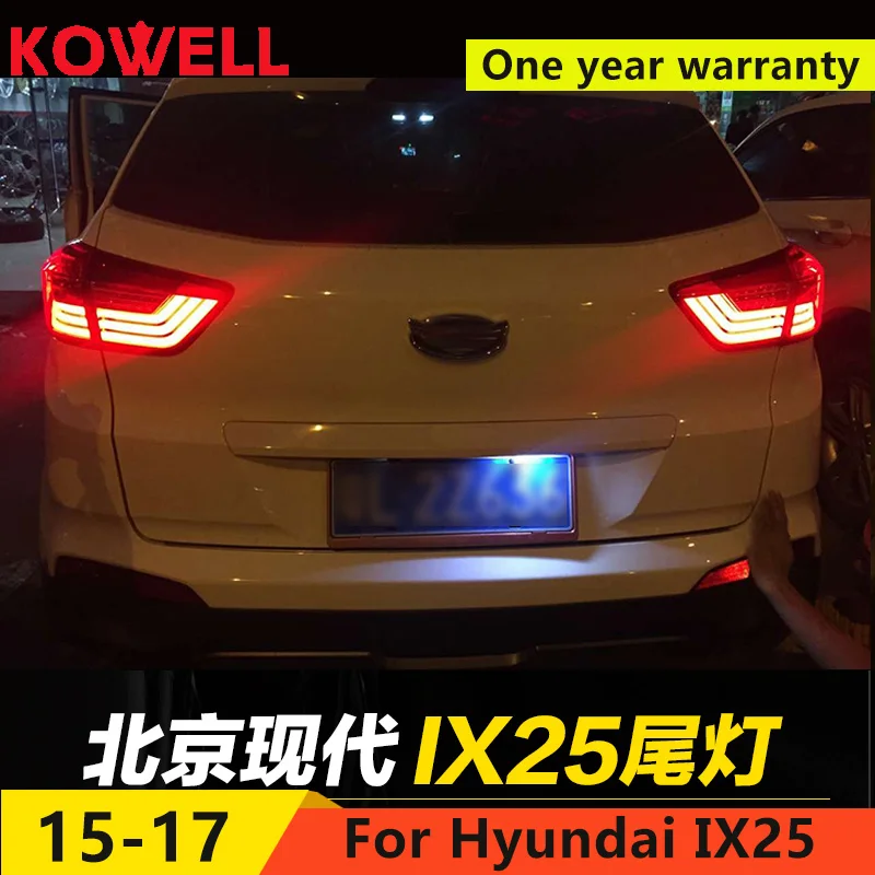 

KOWELL Car Styling for Hyundai ix25 Hyundai Creta Taillights Tail lights LED Tail Lamp Rear Lamp DRL+Turn Signal+Brake+Reverse