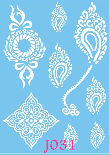 Временные татуировки на свадьбу хны большой рисунок с бриллиантами водостойкая