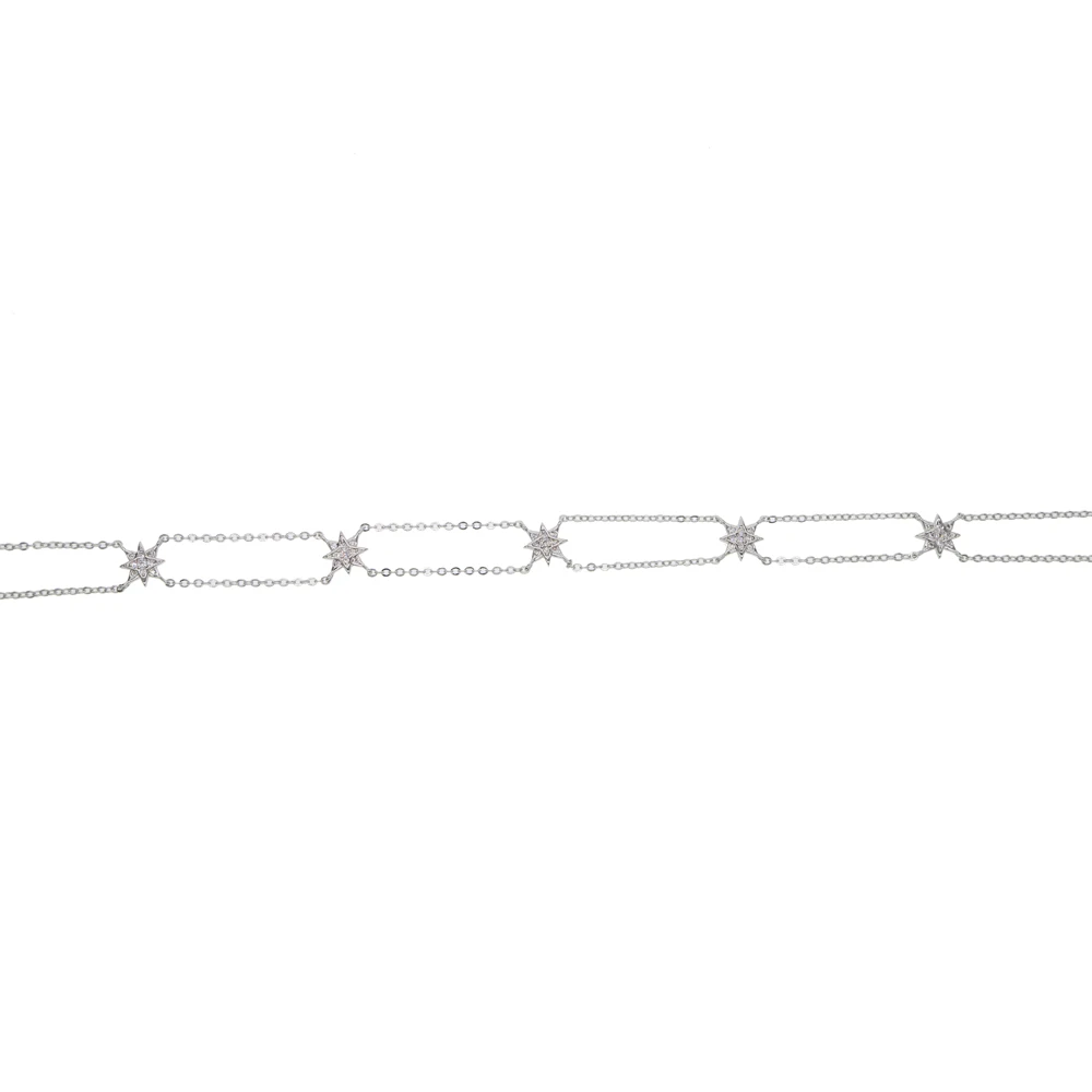 Женское Двухслойное ожерелье чокер из розового золота 2019 пробы с