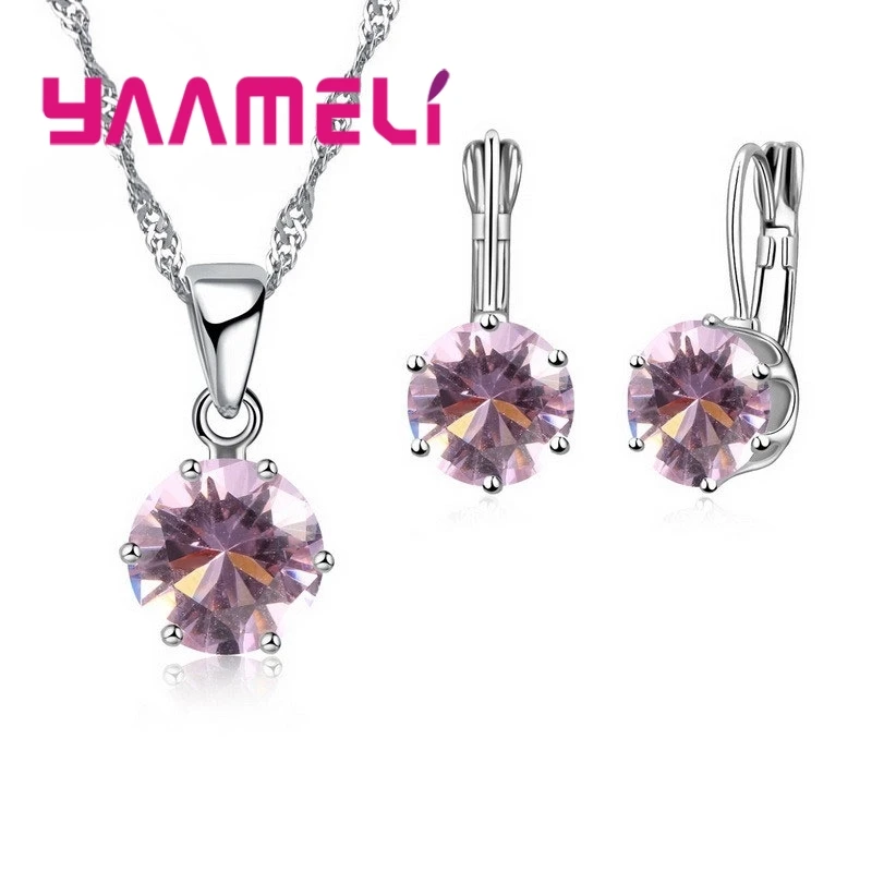 Комплект из колье и серёг серебра 925 пробы|silver jewelry set|sterling silver setfashion set |