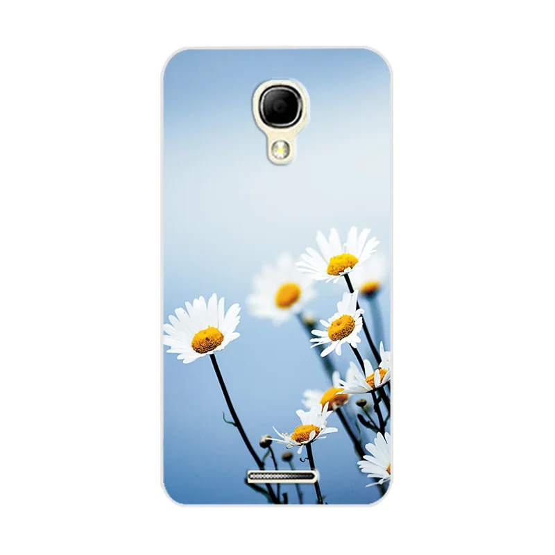 W16 Чехол для Alcatel One Touch Pixi 4 5010D, маленький чехол с маргариткой и сердечком для Alcatel Pixi4 OT 5010, чехол-бампер для задней панели телефона - Цвет: W16