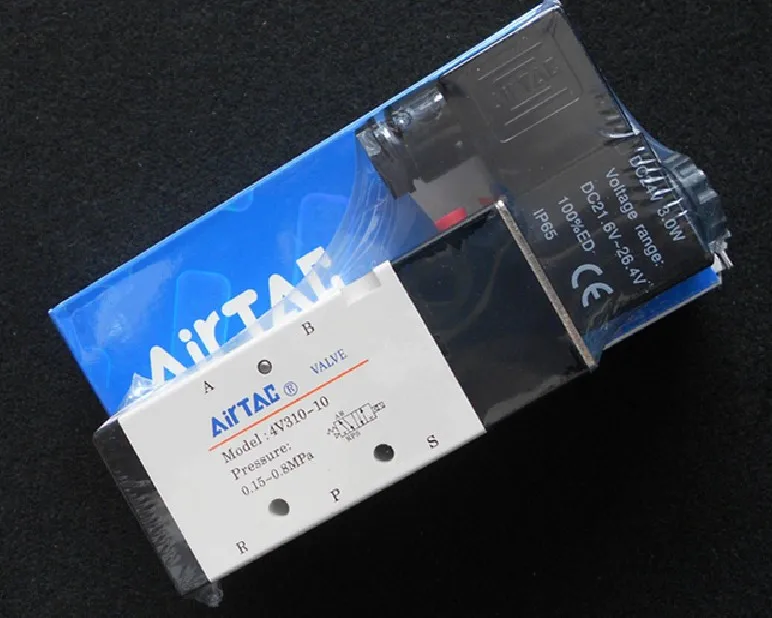 

Taiwan authentic Solenoid Valve, Pneumatic Control Valve, Reverse Solenoid Valve 4V310-10 DC24V