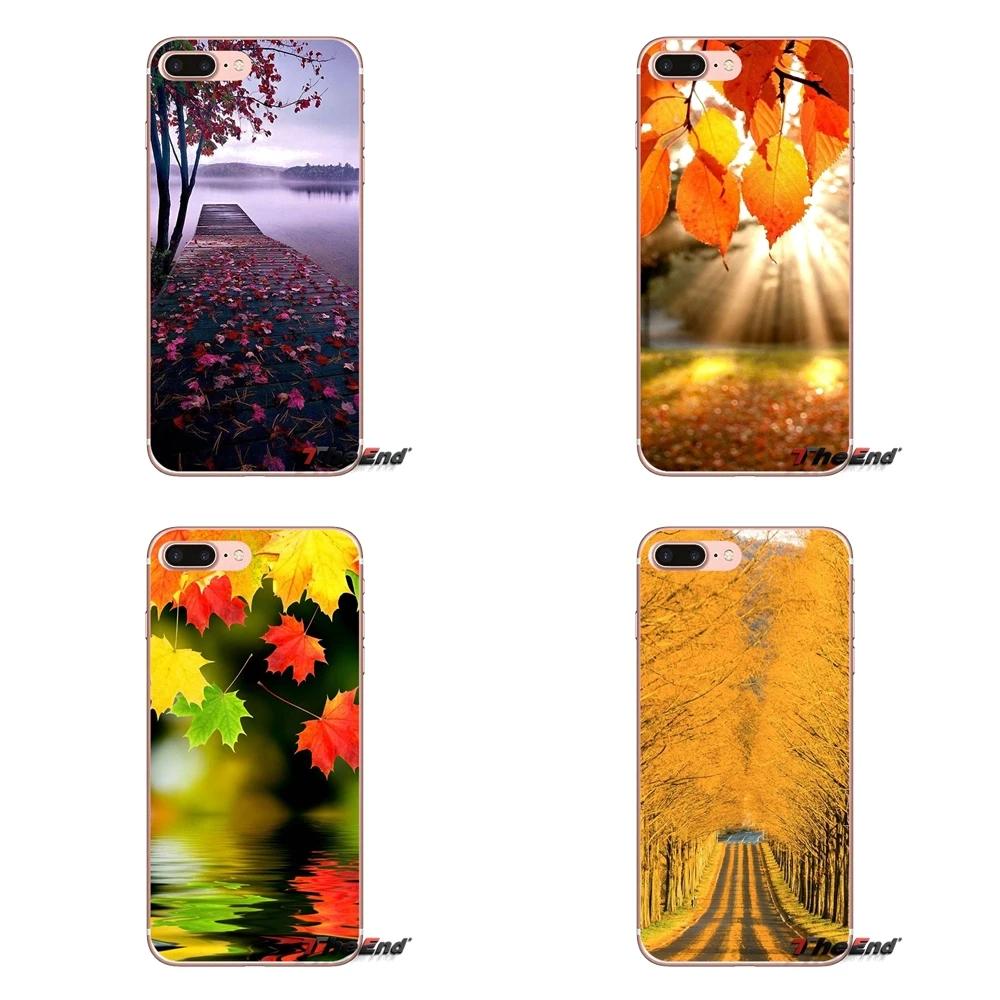 Красивые осенние Чехлы для Apple iPhone X 4 4S 5 5S SE 5C 6 6S 7 8 Plus 6sPlus 6Plus 7plus 8plus|Чехлы-накладки|