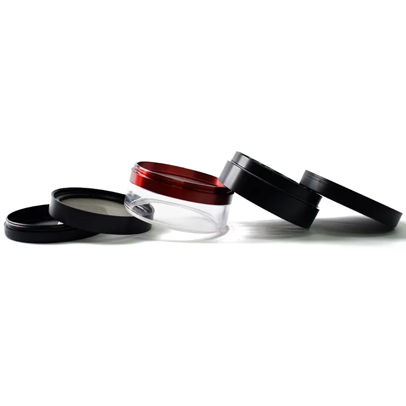 63 mm 4 pieces layer part zinc alloy side window weed tobacco ceramic grinder herb | Дом и сад