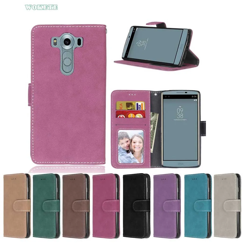 ForLG V10/G4 Pro Ретро Кошелек Флип PU Кожаный Бумажник карты слоты Case с Photo Frame Обложка